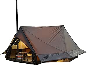 Hot Tent Camping Tent 4 Season Tent Outdoor Tent Winter Tent 1 2 3 4 Person Tent for Camping Hiking Hunting Fishing Waterproof Windproof Lightweight