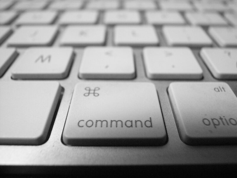 Command key black keyboard