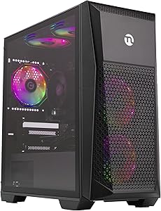 Soul Gaming PC Desktop,AMD Ryzen 7 5700G 8 core 3.8GHz(up to 4.6GHz),AMD Radeon Vega Graphics,16GB DDR4 RAM 3200MHz,1TB NVME SSD,550W PSU,11AC Wi-Fi, Windows 11 Home 64-bit.