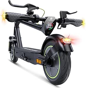 isinwheel Electric Scooter Adults, 31/22/19 Miles Long Range, 21/19MPH Max Speed, 750/500/350W Motor Scooter for Adults Commuting, Foldable E-Scooter with Turn Signal & Dual Shock Absorbers