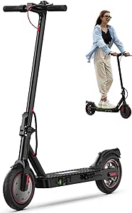 iScooter Electric Scooter for Adults, 18/12 Miles Long Range,22/19/15.6 Mph Top Speed, Commuting Electric Scooter with Cruise Control, Double Braking Systems E Scooter for Adults and Teens