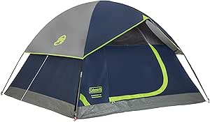 Coleman Sundome Camping Tent with Rainfly, 2/3/4/6 Person Tent Sets Up in 10 Mins, Weatherproof Tent for Camping, Festivals, Backyard, Sleepovers, & More