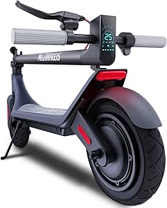 Electric Scooter A6L ECO,Electric Scooter Adults with 10IN Shock Absorbing Tires,10.2AH Big Battery,Max 350W Motor,19 Miles Long Range,APP Control,Rated 15.5MPH, E Scooter for Teens and Adults