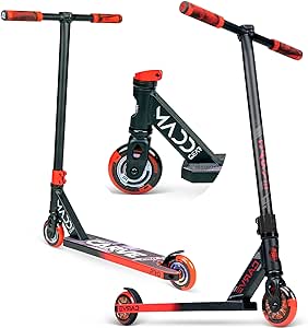 Madd Gear Carve Pro Scooter Complete - Stunt Scooter for Kids 6 Years and Up - Aircraft Grade Aluminum BMX Freestyle Trick Scooter - Lightweight Reinforced Deck - Best for Beginners (Graphic 1)