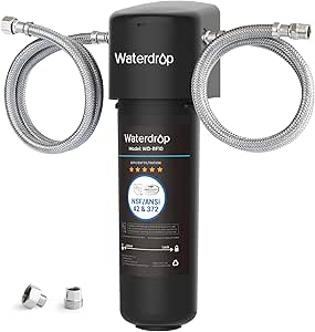 Waterdrop 10UA Under Sink Water Filter System, Reduces PFAS, PFOA/PFOS, Lead, Chlorine, Bad Taste & Odor, Under Counter Water Filter Direct Connect to Kitchen Faucet, NSF/ANSI 42 Certified, 8K Gallons