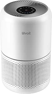 LEVOIT Air Purifier for Home Allergies Pets Hair in Bedroom, Covers Up to 1095 ft² by 45W High Torque Motor, 3-in-1 Filter with HEPA Sleep Mode, Remove Dust Smoke Pollutants Odor, Core300-P, White