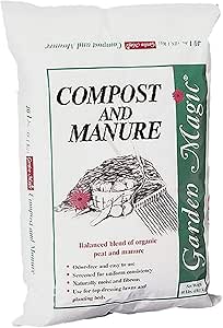 40 Pound Garden Magic Compost and Manure with Odor Free Blend and Naturally Moist and Fibrous for Lawn and Garden