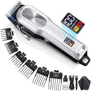 COMZIO® Hair Clippers for Men Professional,Cordless High-Performance Barber Clippers for Hair Cutting,Rechargeable Mens Hair Clippers,Home Haircut &Grooming Set with LED Display,Mens Gifts