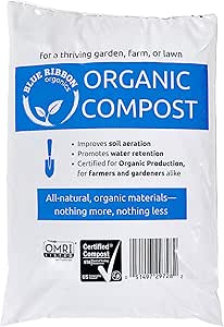 Ribbon Organics OMRI Certified Organic Compost Size: 7.9 Gallons, 32-35 Pound Bag