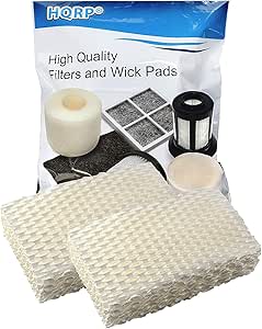 HQRP 2pack Humidifier Wick Filter Compatible with ProCare PCCM-832N PCCM-840 Cool Mist Humidifier, AC813 PCWF813 PCWF813-24 Replacement