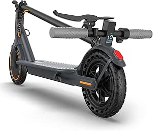 Electric Scooter Adult Basic/with Dual Suspension, Powerful 350W/500W Motor, Max Range 22-28 Miles, Max 19/21 MPH, Dual Braking System, Portable Folding Commuting