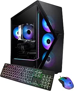 iBUYPOWER Slate 8 MESH Gaming PC Computer Desktop SMI7N47S01 (Intel Core i7 14700F CPU, NVIDIA GeForce RTX 4070 Super 12GB GPU, 16GB DDR5 Non-RGB 5200MHz RAM, 2TB NVMe, WiFi Ready, Windows 11 Home)