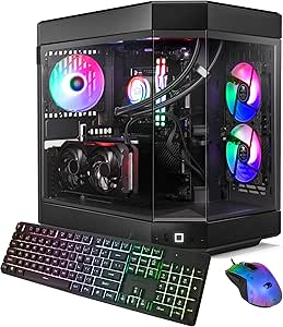 iBUYPOWER Y60 Black Gaming PC Computer Desktop Y60BA9N47TS03 (AMD Ryzen 9 7900X CPU, NVIDIA GeForce RTX 4070 Ti Super 16GB GPU, 32GB DDR5 RGB 5200MHz RAM, 2TB NVMe, WiFi Ready, Windows 11 Home)