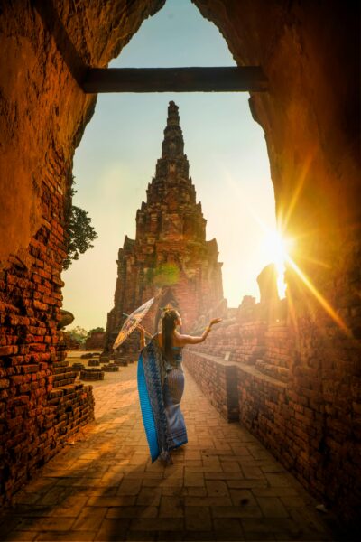 Ayutthaya temple november warm