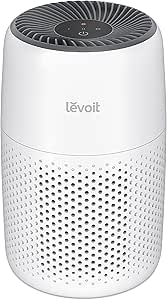 LEVOIT Air Purifiers for Bedroom Home, 3-in-1 Filter Cleaner with Fragrance Sponge for Better Sleep, Filters Smoke, Allergies, Pet Dander, Odor, Dust, Office, Desktop, Portable, Core Mini-P, White