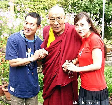 Jet Lee with Dalai Lama