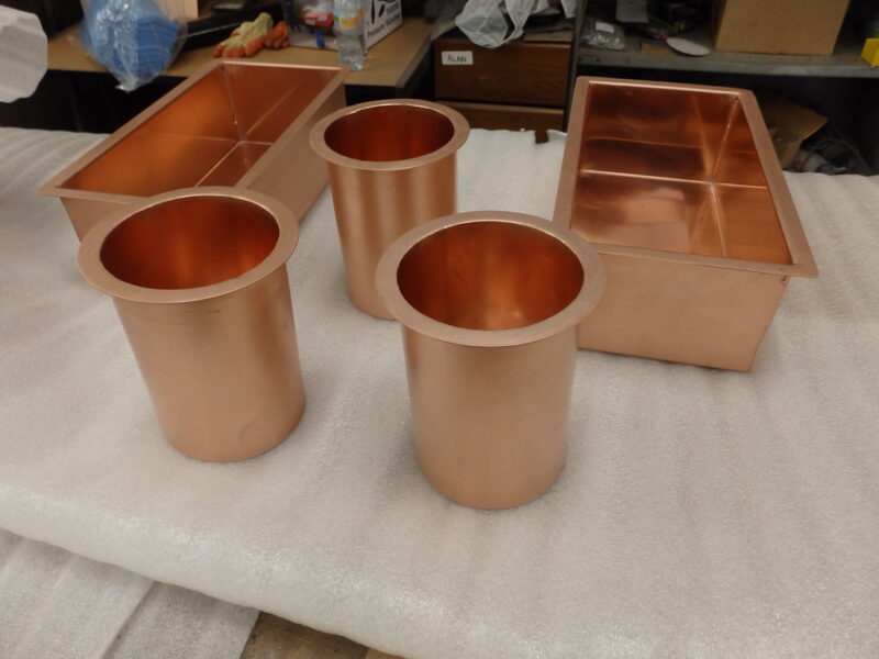 125 - Copper Condiment Units