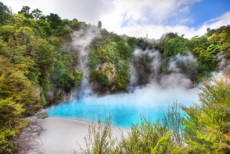 'An Infernal Bath', New Zealand, Waimangu Volcanic Valley, Inferno Crater Lake