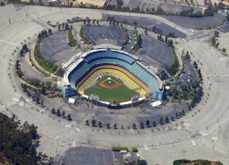 Dodger Stadium, home of Trevor Bauer's team