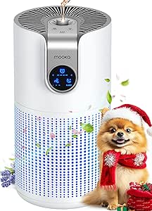 Air Purifiers for Home Large Room Up to 1500ft² with Aromatherapy, MOOKA HEPA Air Purifier for Bedroom Pets Kitchen, Air Filter Cleaner for Wildfire Smoke Pollen Dust Dander Odor, 15dB, M03