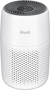 LEVOIT Air Purifiers for Bedroom Home, 3-in-1 Filter Cleaner with Fragrance Sponge for Better Sleep, Filters Smoke, Allergies, Pet Dander, Odor, Dust, Office, Desktop, Portable, Core Mini-P, White