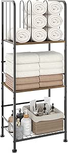 Towel Rack Free Standing 3-Tier M-Shaped Detachable Dividers, Durable Metal Towel Holder for Bathroom, Pool Towel Rack, Space-Saving Towel Storage Organizer, Modern Bath Towel Shelf for Home, Poolside