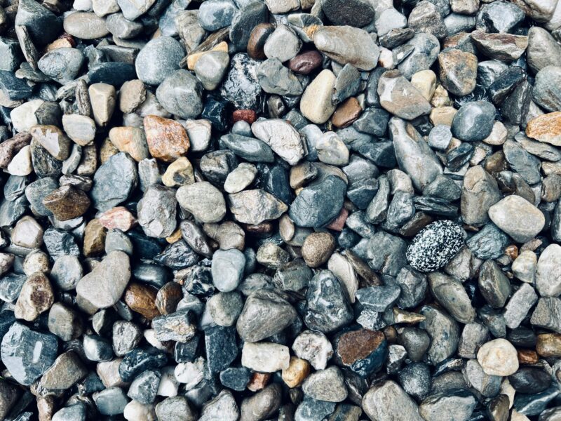 A detailed close-up of colorful pebbles in Mount Joy, Pennsylvania.