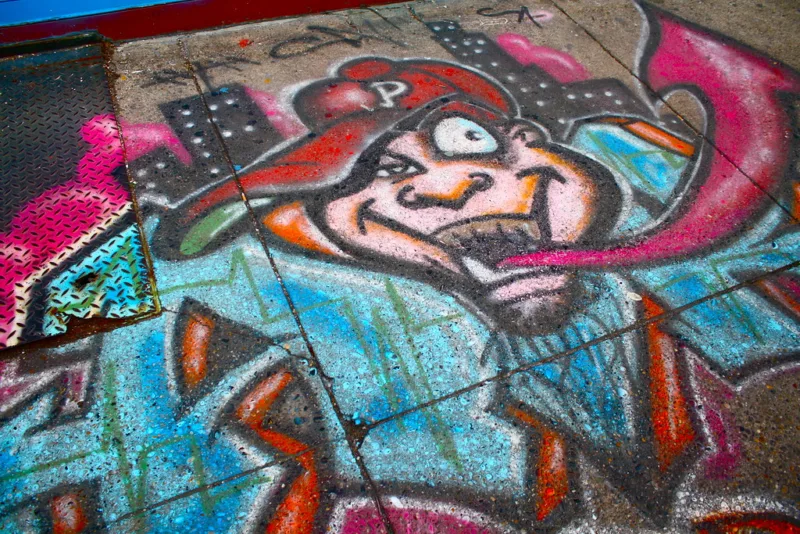 sidewalk painting