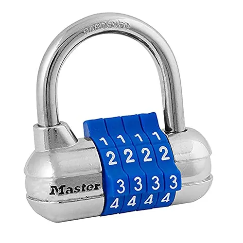 Master Lock 1523D Customizable Combination Padlock - For Indoor Valuables