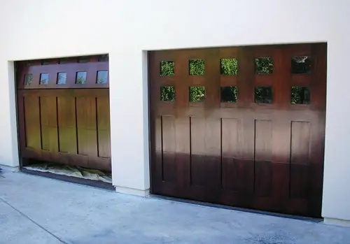 Custom Impact Wood Garage Doors
