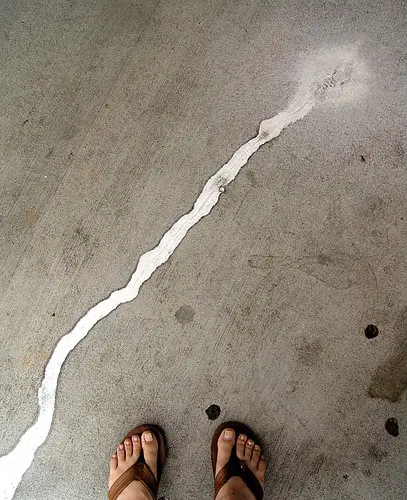 standing there concrete stain
