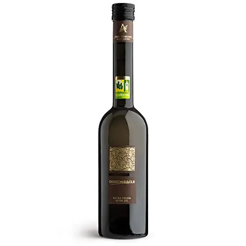 DESERT MIRACLE Moroccan Extra Virgin Olive Oil, High Polyphenol Content, First Cold Pressed | 17 Fl. Oz