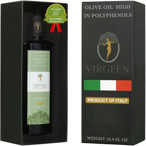 N°1 Gold Award-Winning Italian Extra Virgin Olive Oil, High Polyphenol Content | 100% Cold Pressed and Unrefined for Optimal Flavor