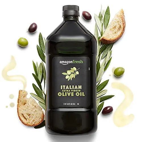 Amazon Fresh Italian Extra Virgin Olive Oil, 2 Liters | Cold Extracted, Subtle Herb & Pepper Notes