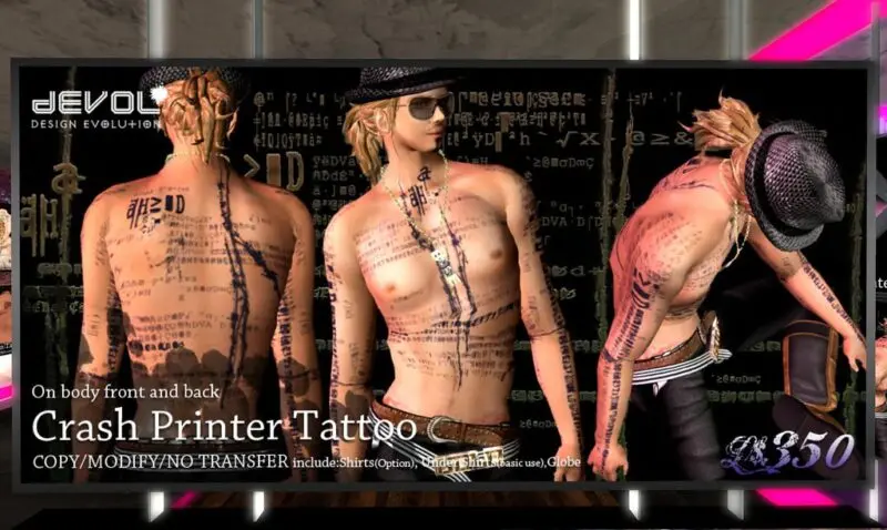 Crash Printer Tattoo