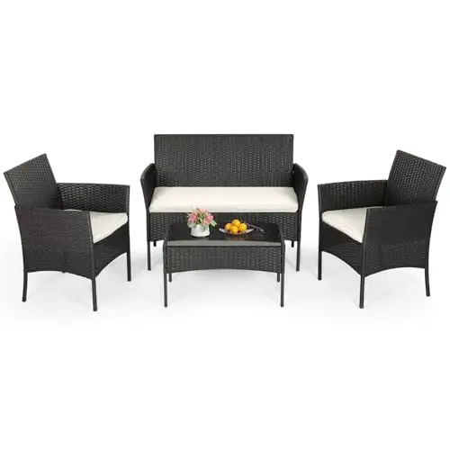 FDW 4-Piece Patio Furniture Set