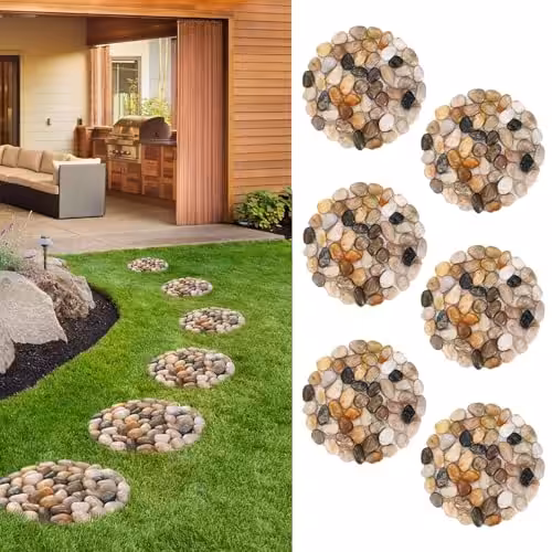 Natural Pebble Stepping Stones