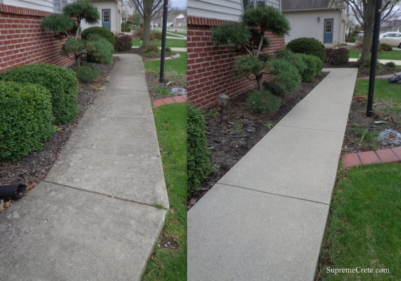 Concrete Cleaning - Toledo OH - Before & After