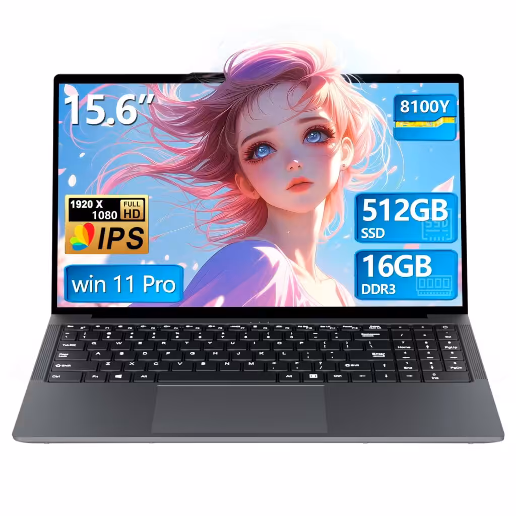 NIMO 15.6" Light-Gaming-Laptop, 8 Cores AMD Ryzen 7 Pro 6850U 16GB LPDDR5 RAM 256GB SSD (Beat i7-1360P Up to 4.7GHz) AMD Radeon 680M GPU IPS FHD Computer with 100W Type-C Backlit Keyboard Fingerprint
