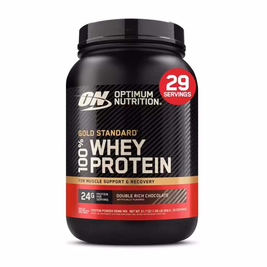 Optimum Nutrition Gold Standard 100% Whey Protein Powder, Double Rich Chocolate 1.98 Pound (Packaging May Vary)