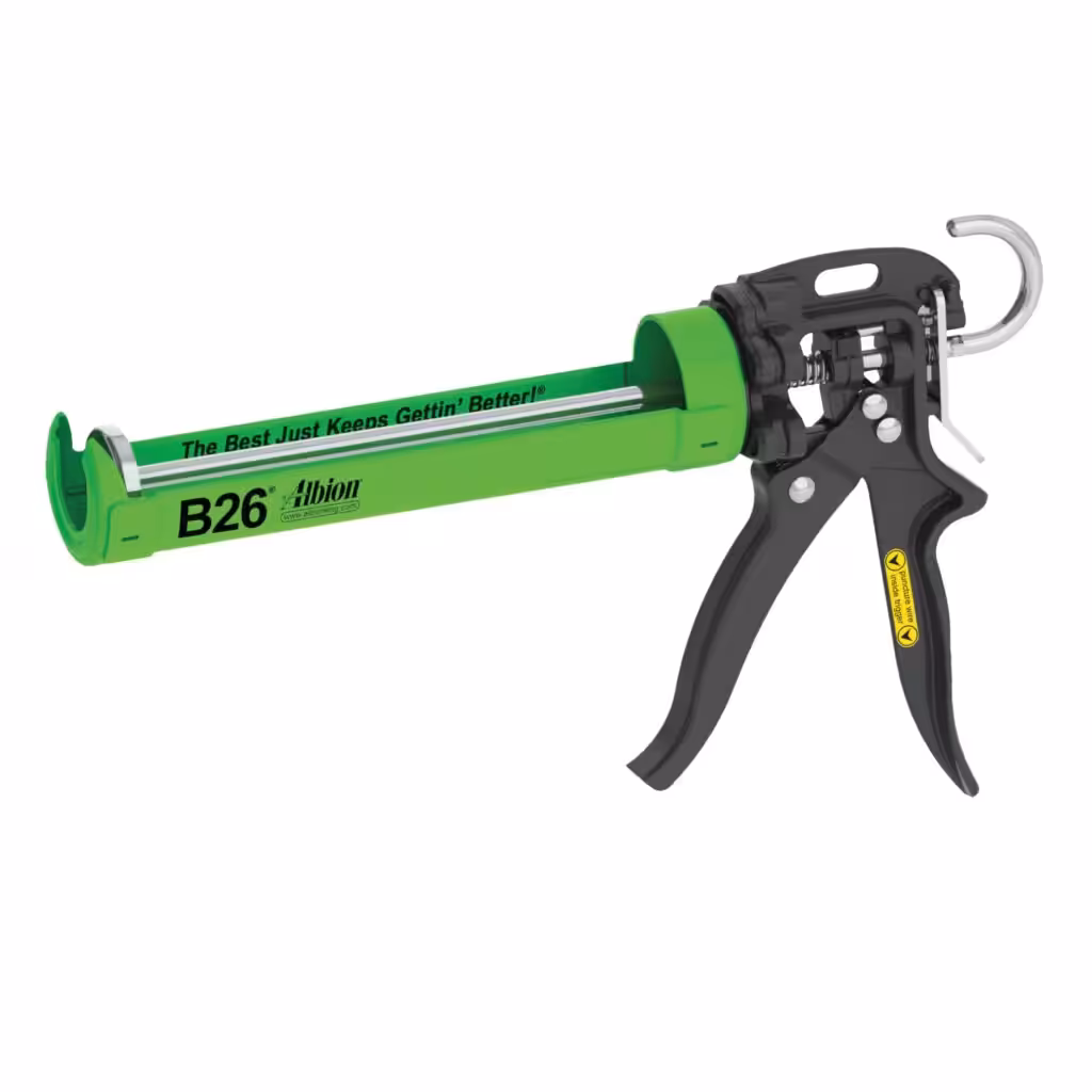 Albion Engineering Company B26 B-Line Manual Cartridge Caulking Gun, 1/10 Gallon (10 oz), 26:1 Drive
