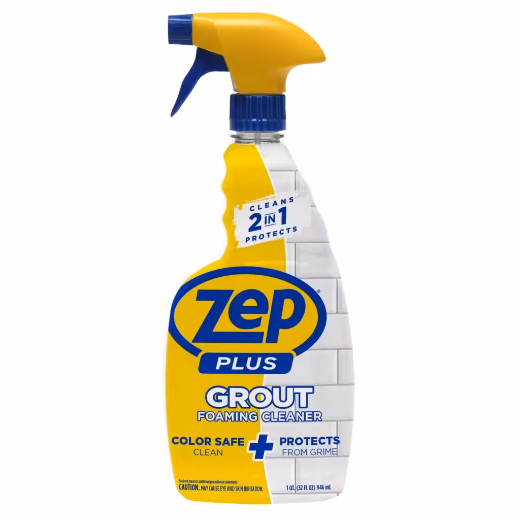 Zep Plus Grout Foaming Cleaner - 32 Fl OZ - R54212-2-in-1 benefits clean while protecting grout from water, dirt and grime