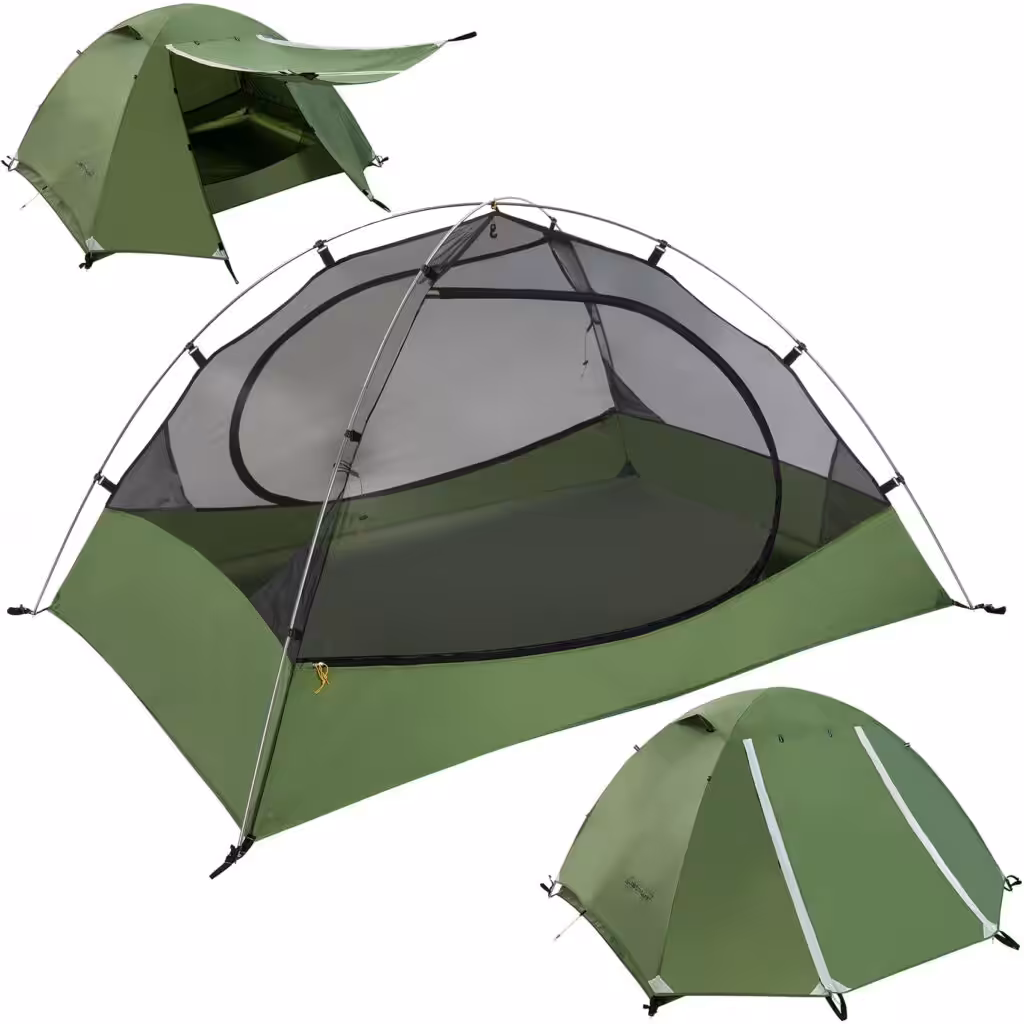 Clostnature Lightweight Backpacking Tent - 1/1.5/2/3/4/6 Person Ultralight Waterproof Camping Tent, 3 Season Large Size Easy Setup Tent for Family, Outdoor, Hiking and Mountaineering