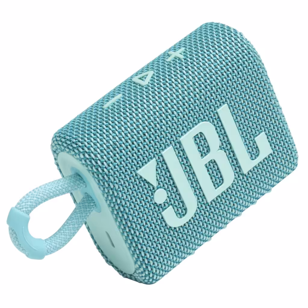 JBL Go 3 - Portable Mini Bluetooth Speaker, big audio and punchy bass, IP67 waterproof and dustproof, 5 hours of playtime, speaker for home, outdoor and travel (Teal)