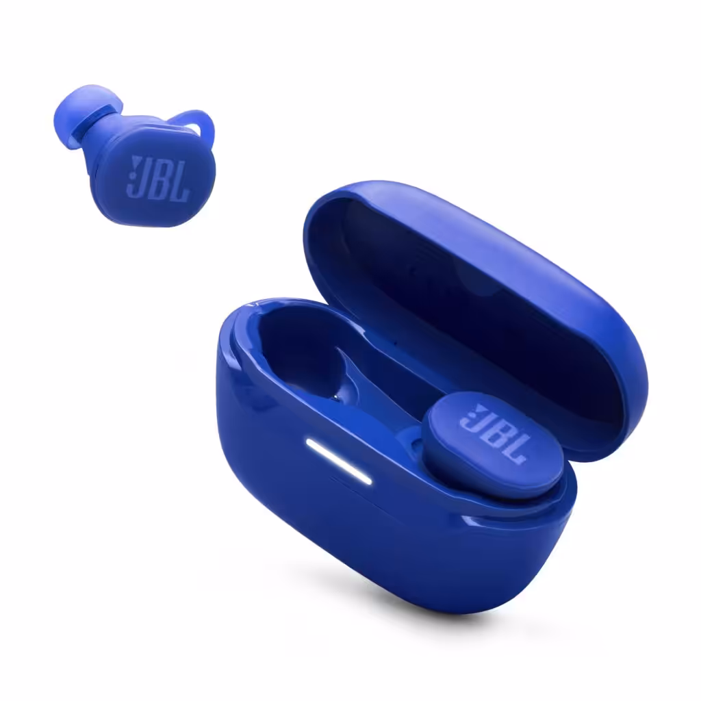 JBL Endurance Race 2 - Waterproof (IP68) Sports True Wireless Earbuds with 4 mics for Crisp, Clear Calls, JBL Pure Bass Sound, 48Hrs of Playback, Plus Speed Charging & Active Noise Cancelling (Blue)