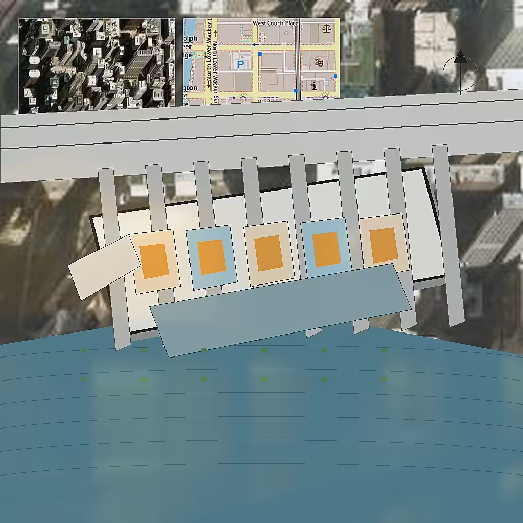 Chicago Underpass Velvet Bath AI generated architecture futuristic rendering concept image 3