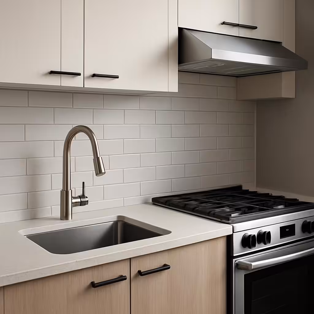 Compact Kitchen Backsplash Requirement Audit Ideas - sink range or appliance relationship
