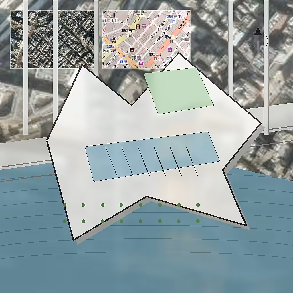 Tokyo Vertical Boat Cathedral AI generated architecture futuristic rendering concept image 2