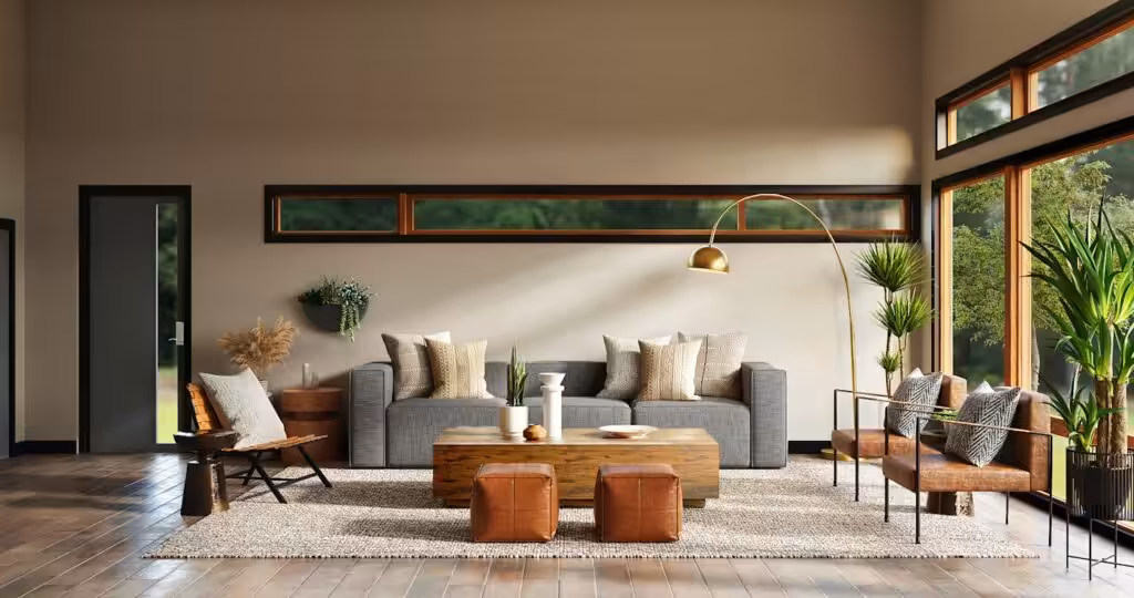Apartment interior design inspiration scene reflecting the Zen minimalism and spatial balance of Ryōan-ji residence.