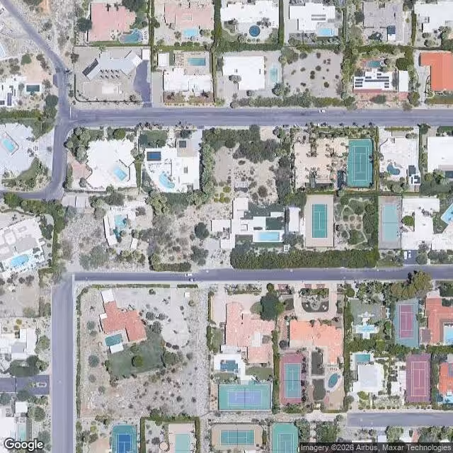 Aerial view of Kaufmann House, 470 W Vista Chino, Palm Springs, CA 92262, USA